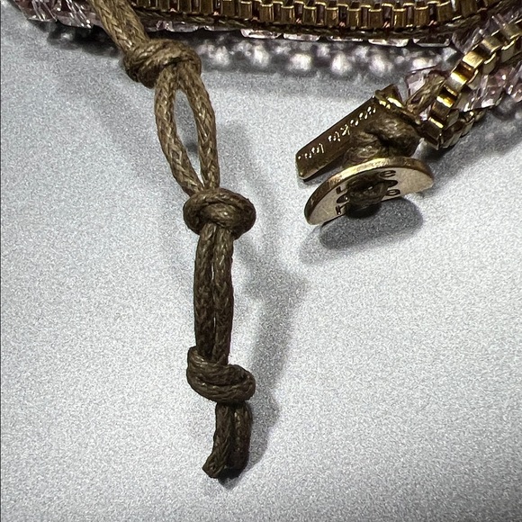Cookie Lee Gold Tone and Light Pink Genuine Crystal Bracelet NWT - Picture 7 of 7